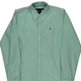 Ralph Lauren Slim Fit Shirt - Small Green Cotton