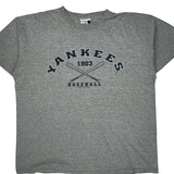 Yankees Puma Mlb T-Shirt - XL Grey Cotton Blend