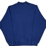 90'S Blank Made In USA Fruit Of The Loom Sweatshirt - XL Blue Cotton Blend
