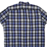 Polo By Ralph Lauren Checked Short Sleeve Shirt - XL Blue Cotton