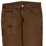 Dickies Carpenter Trousers - 32W 31L Brown Cotton
