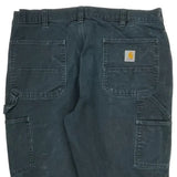Carhartt Double Knee Carpenter Pants - 34W 30L Black Cotton