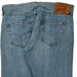 501 Levis Jeans - 33W 31L Light Wash Cotton