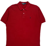 Polo By Ralph Lauren Polo Shirt - Large Red Cotton