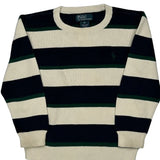 Age 5 Polo By Ralph Lauren Striped Sweater - XS Green Cotton