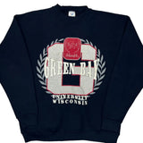 Made In USA Jostens University Wisconsin Sweatshirt - Large Navy Cotton