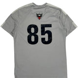 D.C. United Adidas Football Shirt - Large Grey Polyester