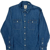 Jackson Worker Levis Denim Shirt - Large Blue Cotton