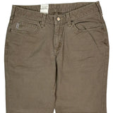 Carhartt Trousers - 30W UK 10 Brown Cotton