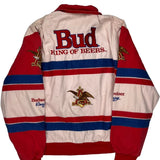 Budweiser Racing Extreme Nascar Varsity Jacket - Large Blue Cotton