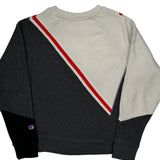 Reverse Weave Champion Striped Sweatshirt - Medium Cream Cotton