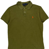 Polo By Ralph Lauren Slim Fit Polo Shirt - Medium Green Cotton