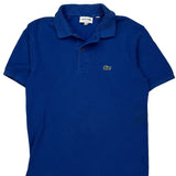 Lacoste Polo Shirt - Small Blue Cotton