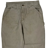 Carhartt Carpenter Trousers - 30W 30L Grey Cotton