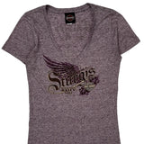 Sturgis Rally Harley Davidson Graphic T-Shirt - Medium Purple Cotton