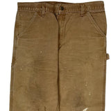 Carhartt Carpenter Trousers - 35W 30L Brown Cotton