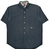 Tommy Hilfiger Shirt - Large Blue Cotton