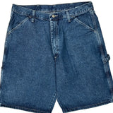 Wrangler Carpenter Shorts - 34W 10L Blue Cotton