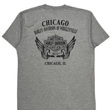 Chicago Harley-Davidson Of Wrigleyville Harley Davidson Graphic T-Shirt - Large Gray Cotton