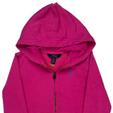 Age 8-10 Polo By Ralph Lauren Hoodie - Medium Pink Cotton
