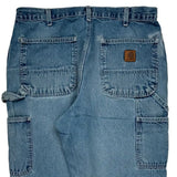 Carhartt Double Knee Carpenter Pants - 32W 30L Blue Cotton