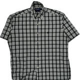 Blake Ralph Lauren Checked Short Sleeve Shirt - Medium Black & White Cotton