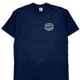 Fruit Of The Loom Single Stitch T-Shirt - Large Navy Cotton