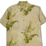 Tommy Bahama Floral Hawaiian Shirt - XL Green Silk