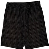 Dickies Checked Cargo Shorts - 32W 12L Gray Cotton Blend