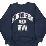Northern Iowa Champion College Sweatshirt - XL Navy Cotton