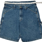 Wrangler Denim Shorts - 34W 10L Blue Cotton