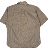 Tommy Hilfiger Checked Short Sleeve Shirt - Large Brown Cotton