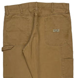 Wrangler Carpenter Trousers - 36W 30L Brown Cotton