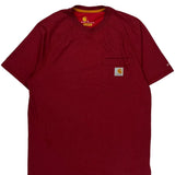 Carhartt T-Shirt - Small Red Cotton