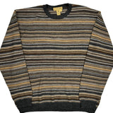 Tricot St Raphael Striped Sweater - Large Multicoloured Merino Wool