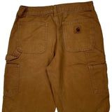 Carhartt Double Knee Carpenter Shorts - 30W 12L Brown Cotton