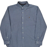 Ralph Lauren Checked Shirt - Large Blue Cotton