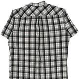Quiksilver Checked Short Sleeve Shirt - XL Black & White Cotton