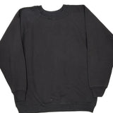 90S Made In USA Hanes Blank Sweatshirt - 2XL Black Cotton Blend