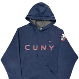 Cuny Nike College Hoodie - Large Blue Cotton