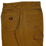 Dickies Double Knee Carpenter Trousers - 34W 31L Brown Cotton