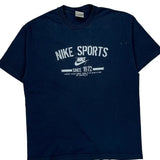 Nike Graphic T-Shirt - XL Navy Cotton