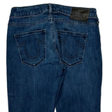 True Religion Boot Cut Jeans - 30W UK 8 Blue Cotton