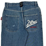 Tupac Hip Hop Jeans - 32W 31L Blue Cotton