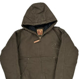 Age 10-12 Berne Jacket - Medium Brown Cotton
