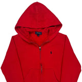 Age 10-12 Polo By Ralph Lauren Hoodie - Medium Red Cotton