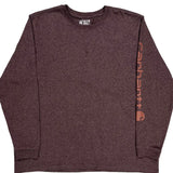 Carhartt Long Sleeve T-Shirt - 2XL Brown Cotton