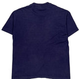 Single Stitch Anvil Graphic T-Shirt - XL Navy Cotton