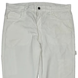 Dickies Carpenter Pants - 36W 34L White Polyester Blend