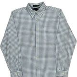 Tommy Hilfiger Checked Shirt - Medium Blue Cotton